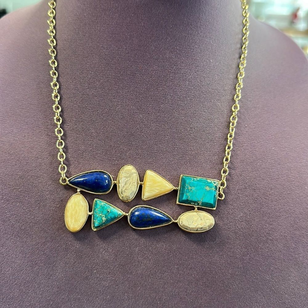 Barse Thai Genuine Multi Stone Necklace